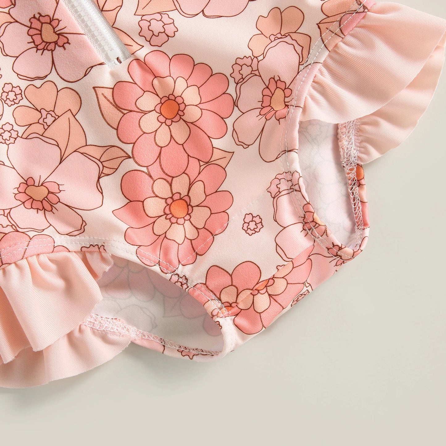 Traje de baño de manga larga para bebé y niña pequeña, Bañador con estampado de fresas y sombrero para el sol, 6M-3T