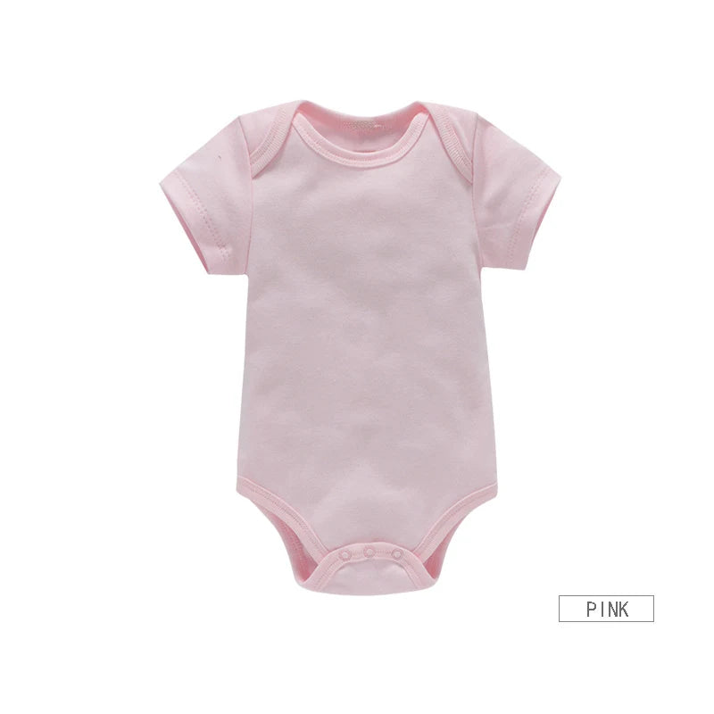 Ropa de bebé, Body para niño/niña, ropa de verano, pelele de Color sólido, mono de algodón suave para recién nacidos, novedad de 2024