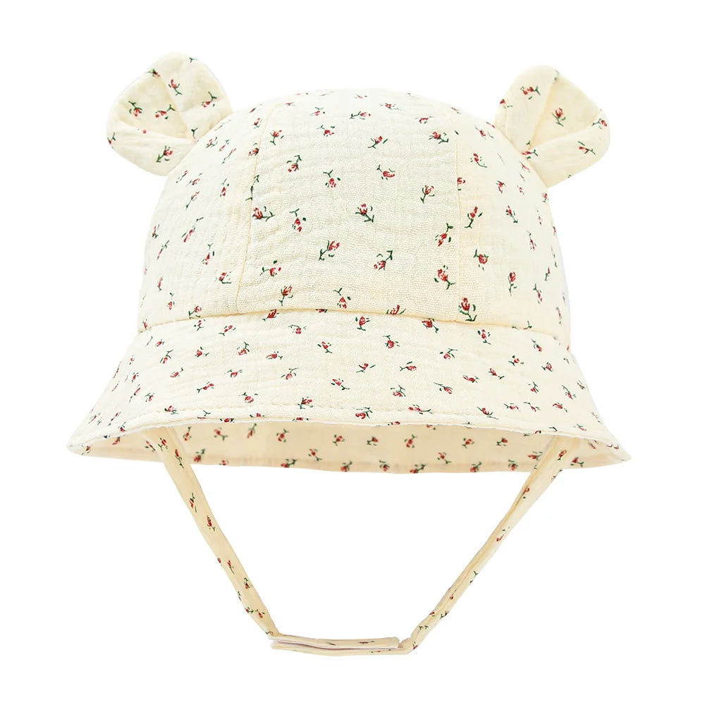 Sombrero de cubo para bebé, gorro de pescador de algodón para niño y niña, gorra de sol UV, accesorios infantiles