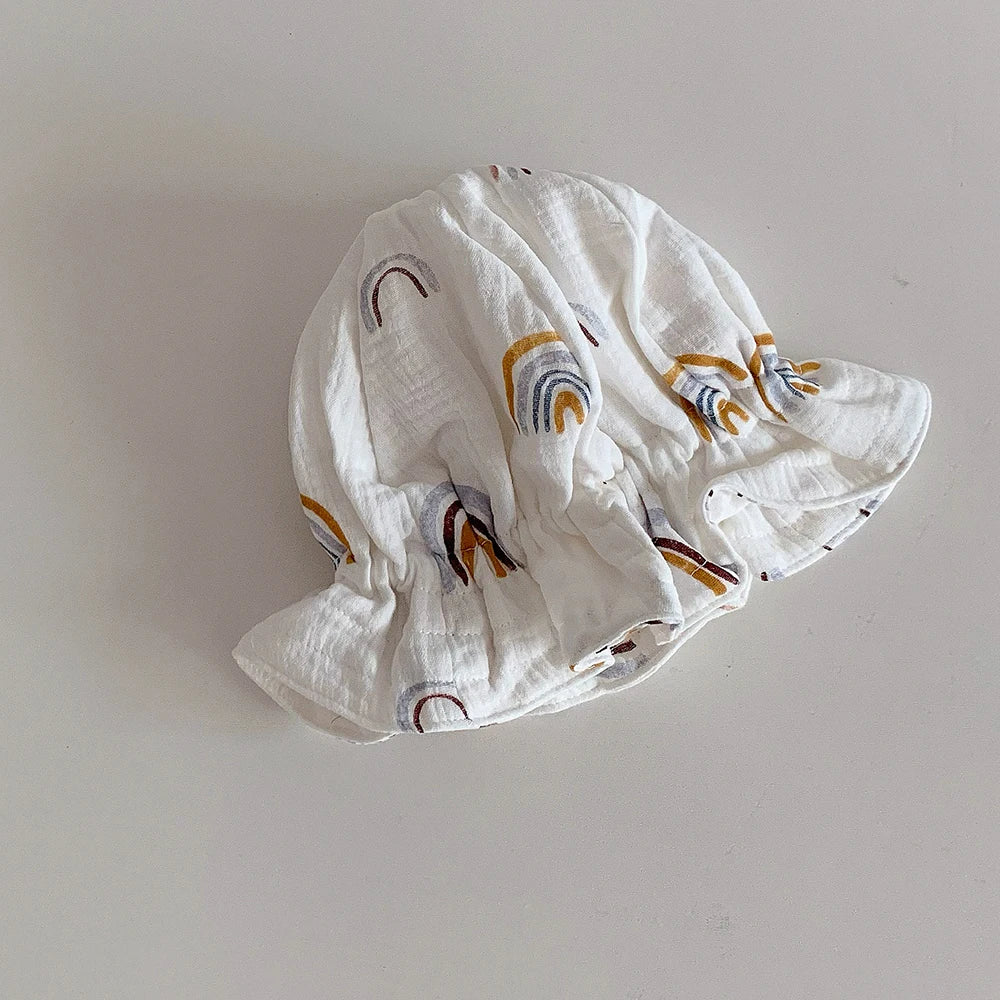 Sombrero de bebé de estilo coreano, sombrero de cubo para bebé recién nacido de verano, sombreros para el sol para niños, gorra de Panamá para niños, gorra de playa para viajes al aire libre, 1 unidad