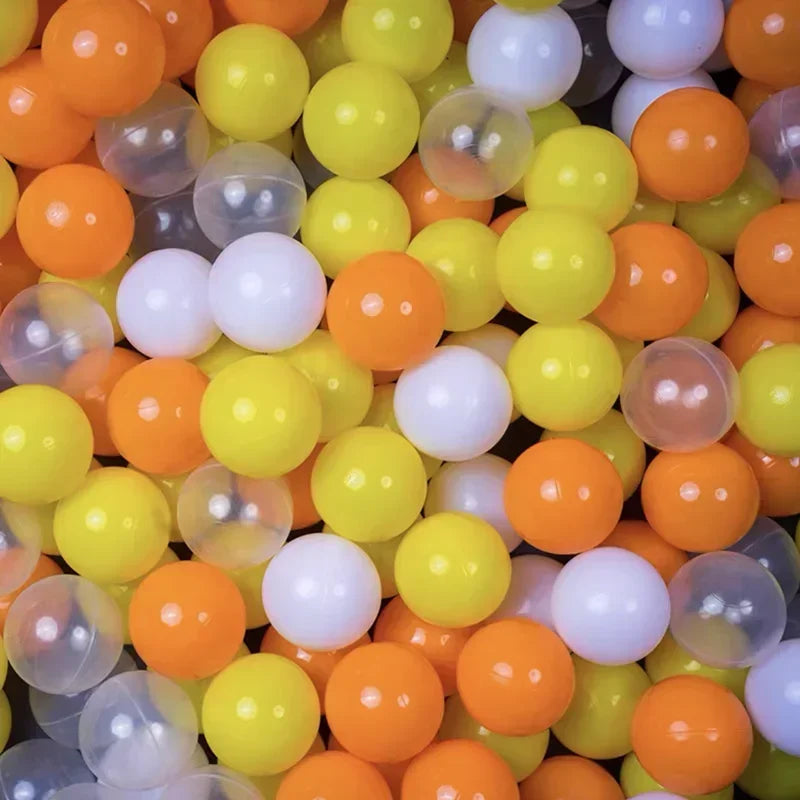 50 Uds. Bolas de plástico de colores para bebé, piscina de agua, pelota de ola oceánica, piscina para niños con aro de baloncesto, casa de juegos, tiendas de campaña al aire libre, accesorios de juguete