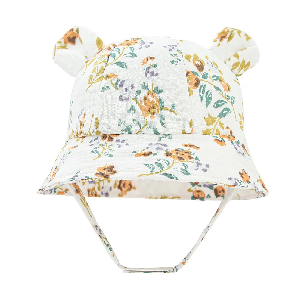Sombrero de cubo para bebé, gorro de pescador de algodón para niño y niña, gorra de sol UV, accesorios infantiles