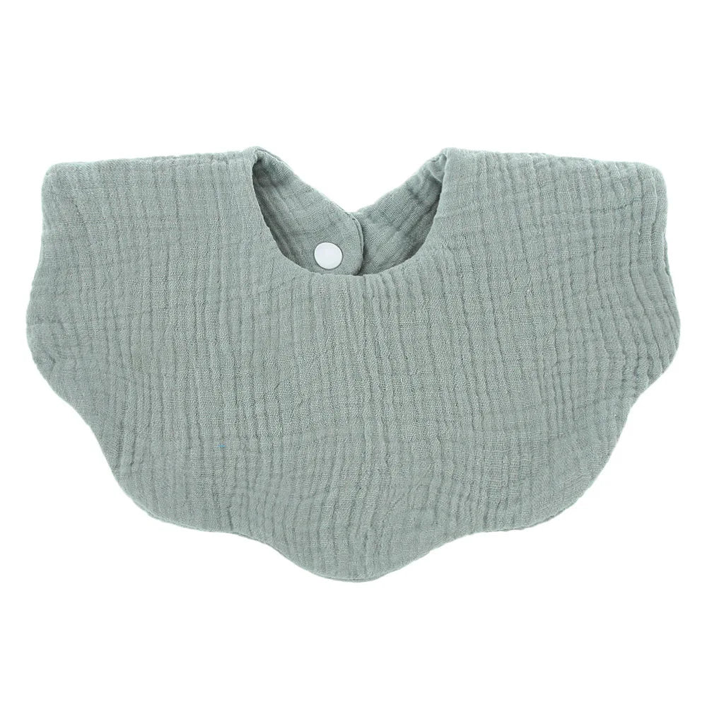 1pcs Cotton Soft Baby Bibs Solid Color Infant Bib Newborn Burp Cloths Bandana Scarf for Kids Boy Girls Feeding Saliva Towel