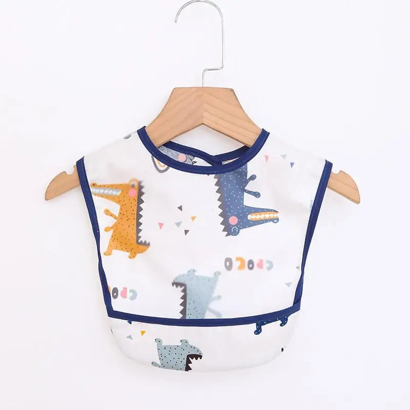 Bufanda de manga larga para bebés y niños pequeños, bata artística impermeable, babero para alimentar, delantal con bolsillo, Baberos Bandana de tela para eructar para niños y niñas