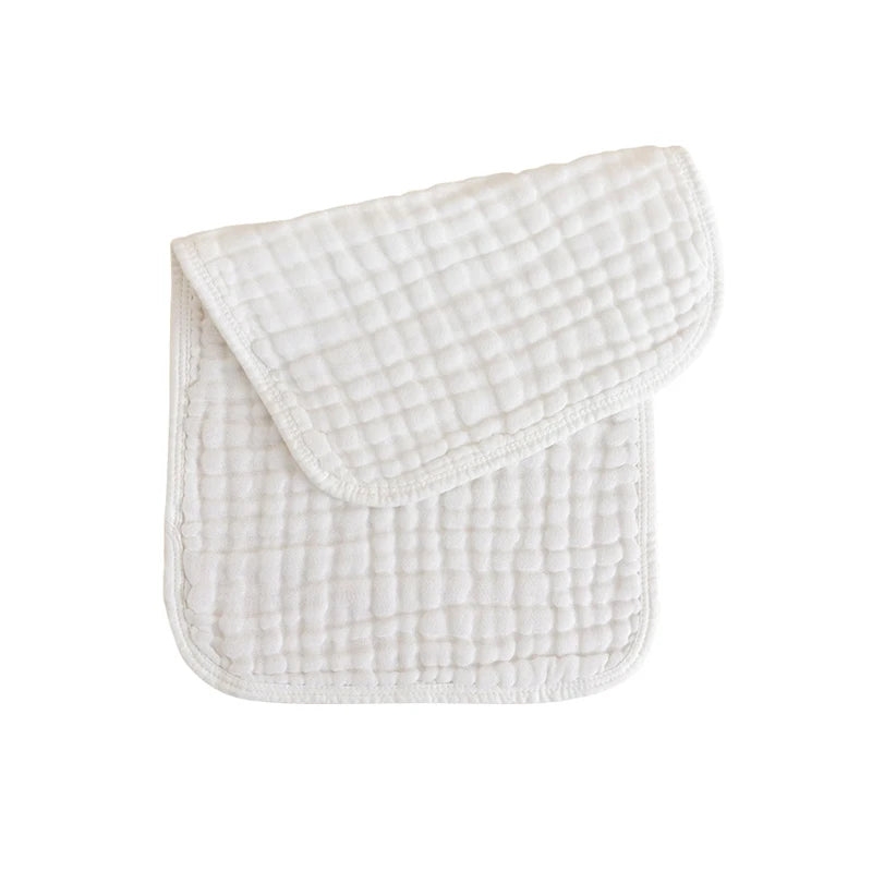 Toalla de muselina para recién nacido, paño para eructar de 1/2/3 piezas y 25x50cm, 6 capas, color blanco, 100% algodón