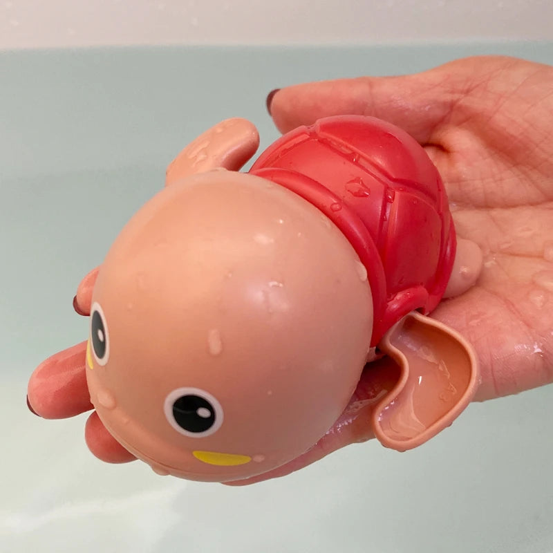 Juguetes de baño para bebé, bonito baño, tortuga, ballena, piscina, playa, cadena clásica, mecanismo de relojería, juguete de agua para niños, juguetes para jugar en el agua