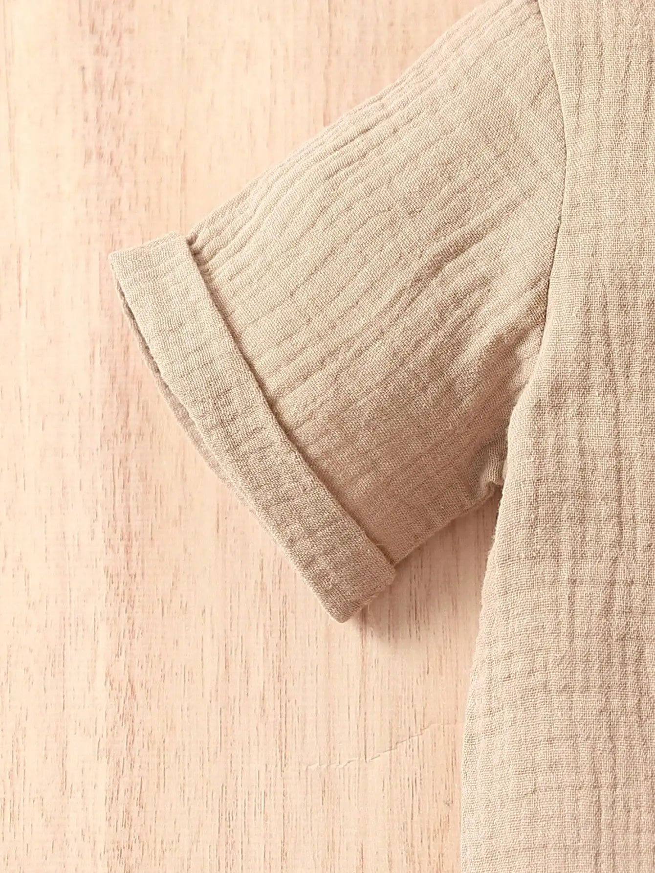 Algodón 2 piezas verano bebé niño caqui pantalones cortos de manga corta Casual al aire libre todo Simple cómodo traje suave