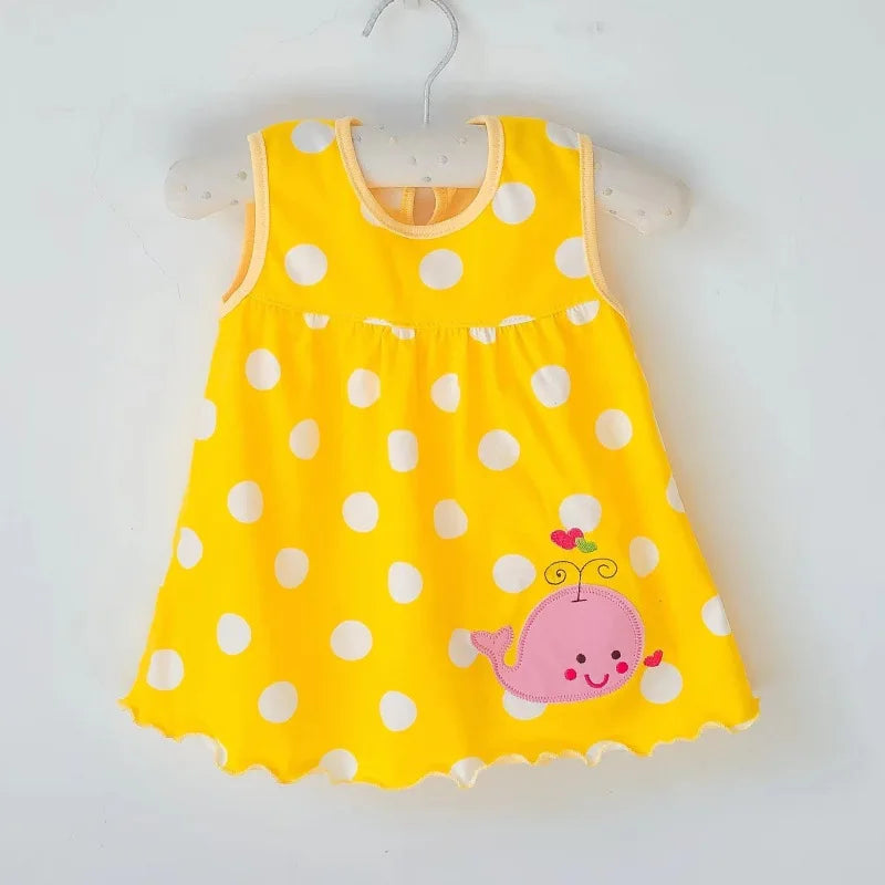 Vestido de algodón para bebé, ropa infantil de moda, estilo floral, Princesa, novedad de verano