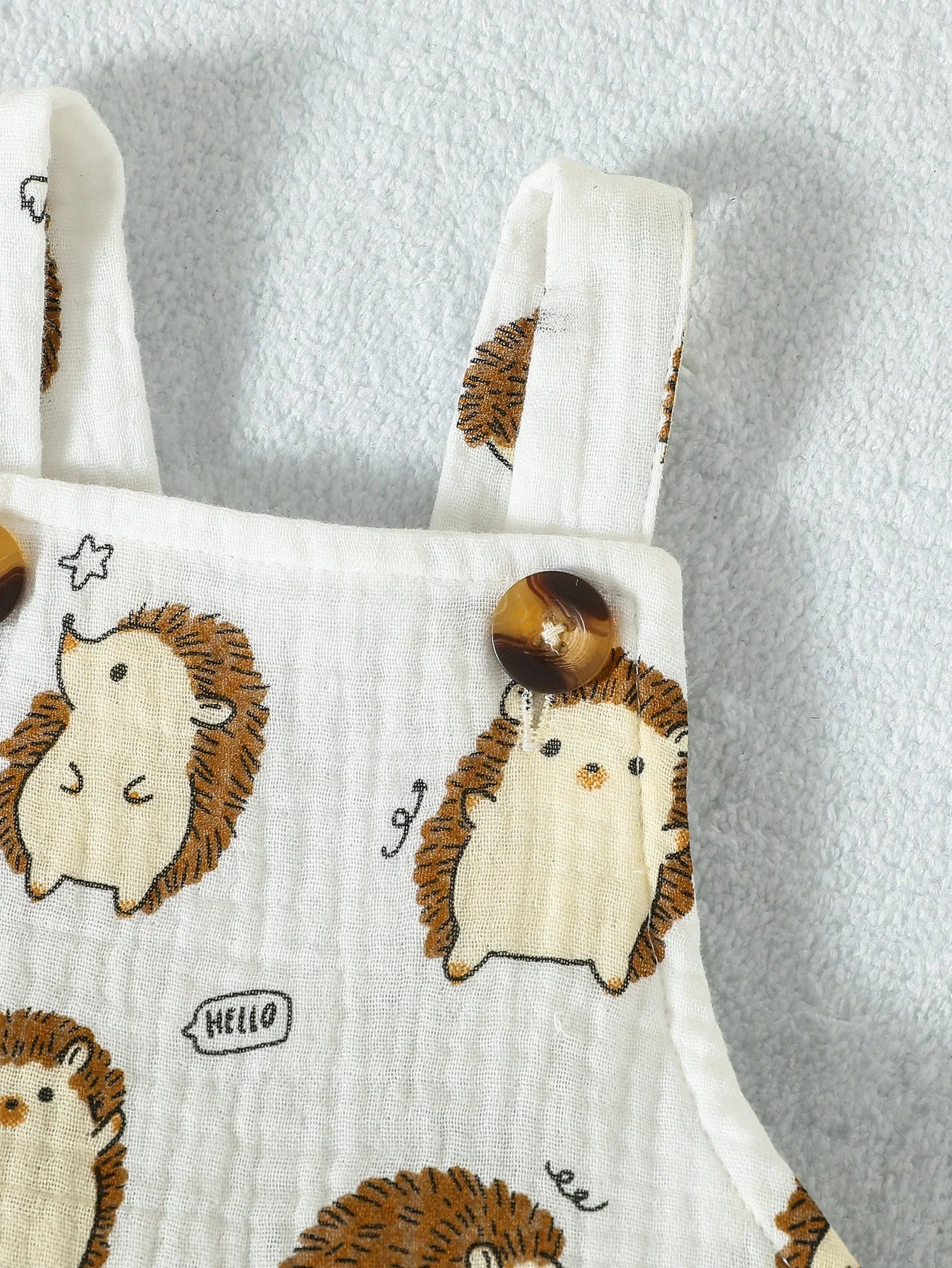 Camiseta de manga corta de verano para bebés, traje de Animal con tirantes para la moda diaria, 2 uds.