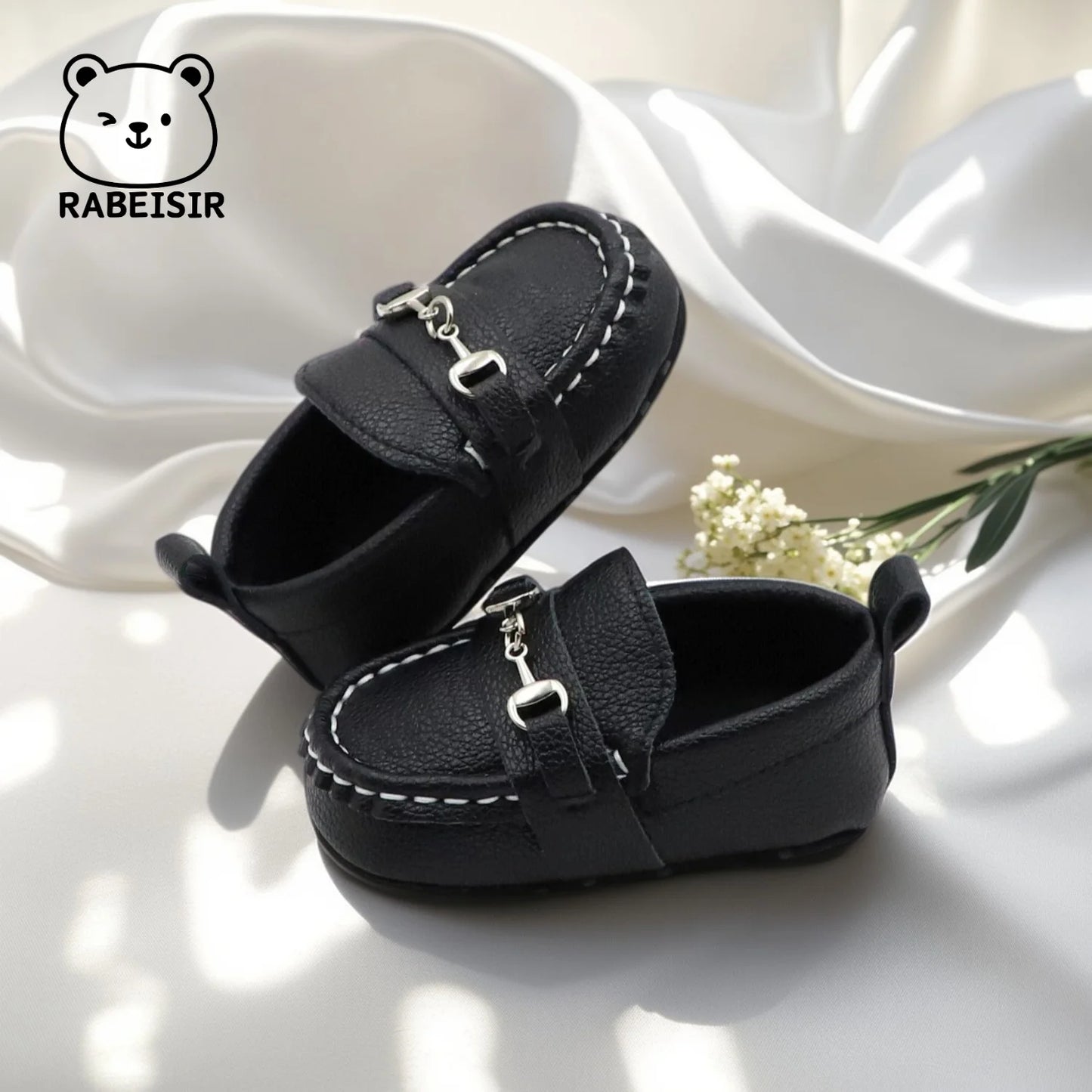 Zapatos mocasines informales sin cordones para bebés, zapatos planos antideslizantes ligeros y cómodos para caminar en interiores y exteriores, primavera