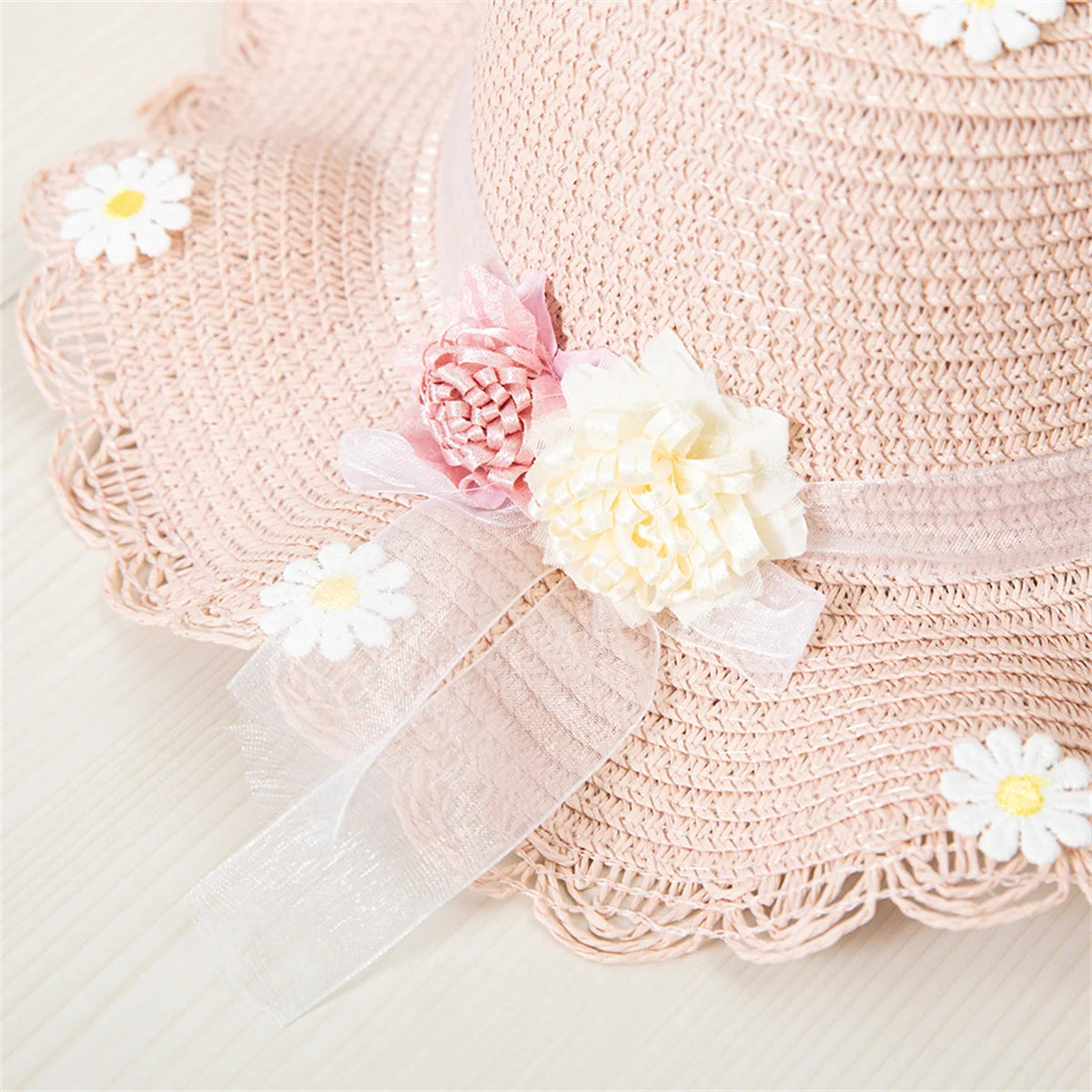 Sombrero de Sol para niños y niñas, conjunto de gorro con bolsa de paja, protección solar de viaje para bebé, sombreros de playa, sombrero de pescador para el sol, novedad de verano