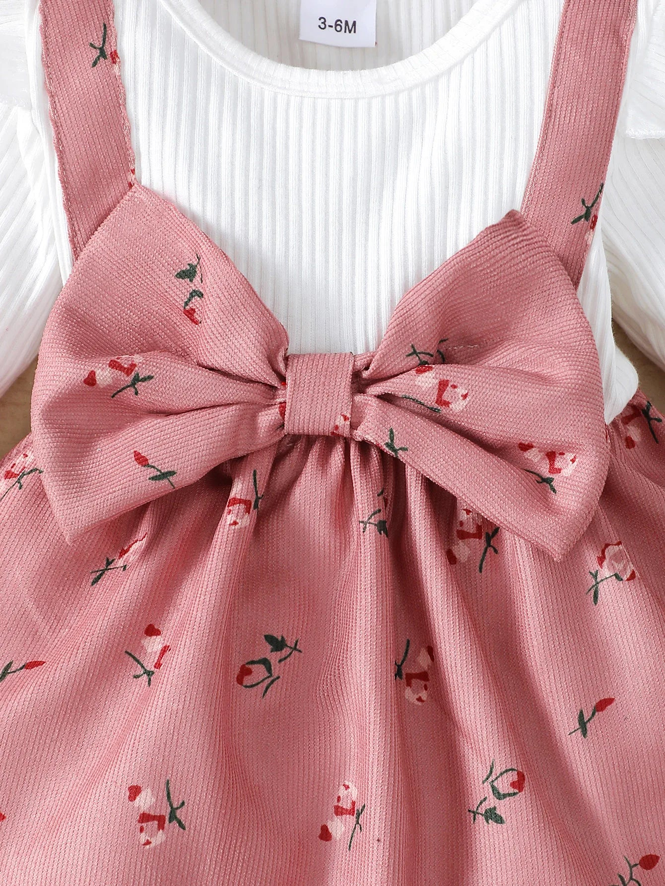 2 unid/set vestido de niña para niños franjas de diferente Color flores rotas vestido de princesa con lazo grande + diadema 0-24 meses vestido de moda para bebés