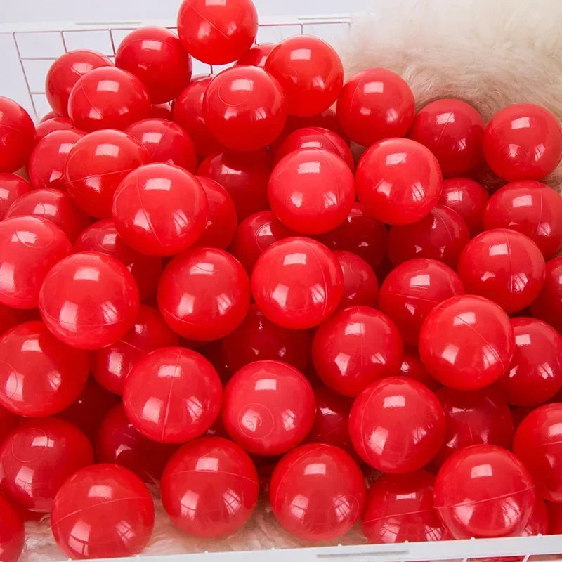 50 Uds. Bolas de plástico de colores para bebé, piscina de agua, pelota de ola oceánica, piscina para niños con aro de baloncesto, casa de juegos, tiendas de campaña al aire libre, accesorios de juguete