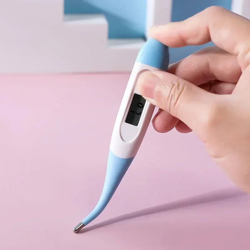 Termómetro Digital electrónico, cabezal suave, botiquín de primeros auxilios para el hogar, instrumento de medición de temperatura de axila Oral para cabeza de bebé y adulto