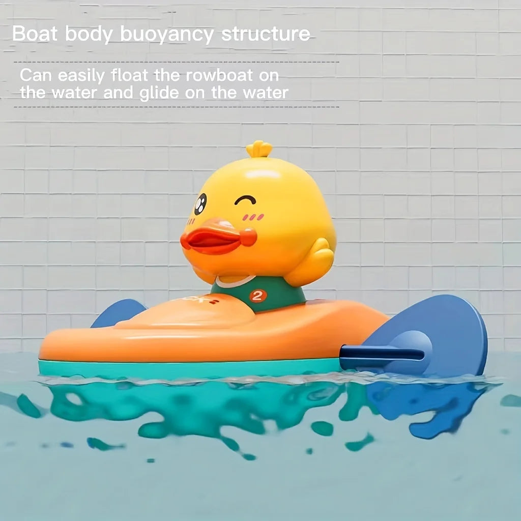 1 Pc pequeño pato amarillo Kayak juguete piscina baño juguete 1 Pc pequeño pato amarillo Kayak juguete piscina baño juguete