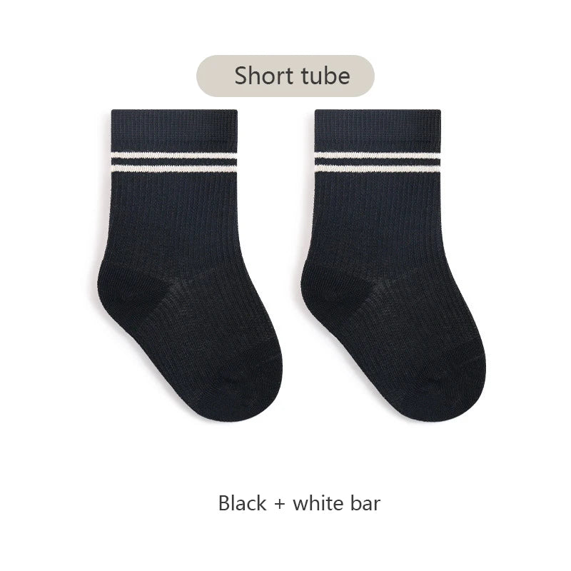 Calcetines de tubo largo para bebé, calcetines transpirables de verano para niños, medias de algodón suave para bebé, calcetines para bebés