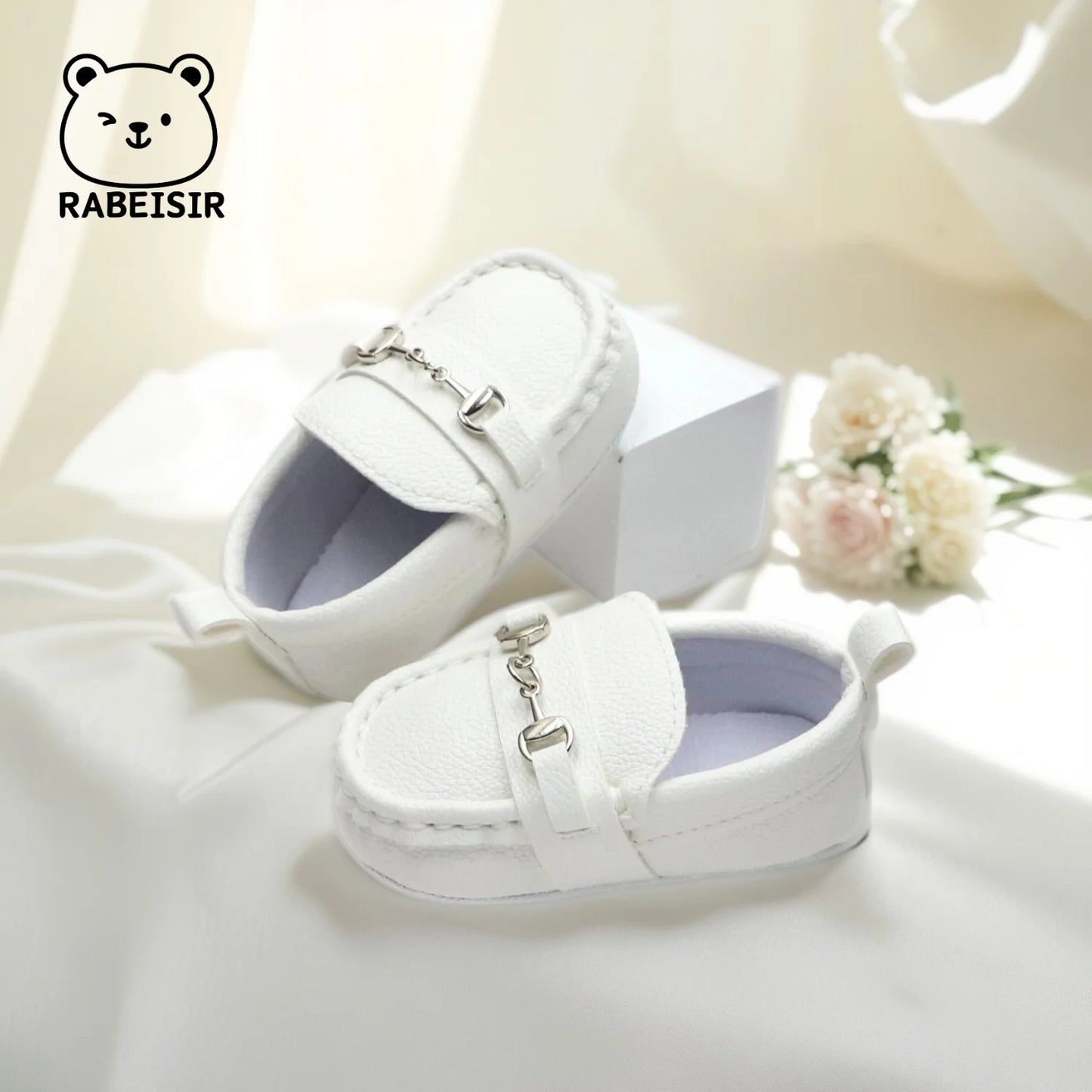 Zapatos mocasines informales sin cordones para bebés, zapatos planos antideslizantes ligeros y cómodos para caminar en interiores y exteriores, primavera