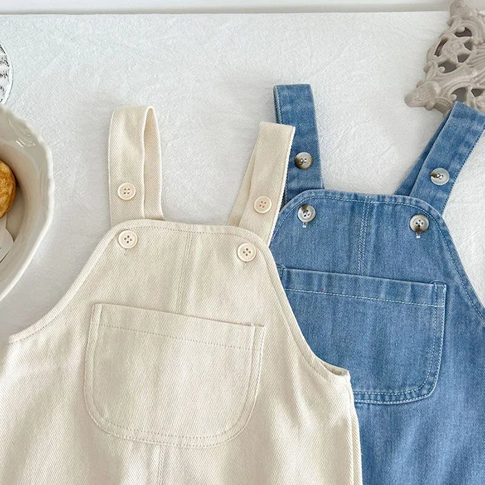 Traje de ropa para niños, conjunto de ropa para niñas pequeñas, camisa bordada de manga larga + mono vaquero, traje de ropa de otoño y primavera