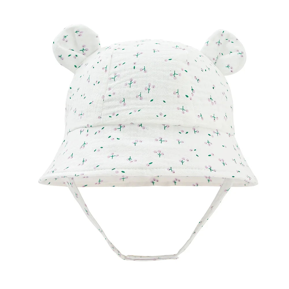 Sombrero de cubo para bebé, gorro de pescador de algodón para niño y niña, gorra de sol UV, accesorios infantiles