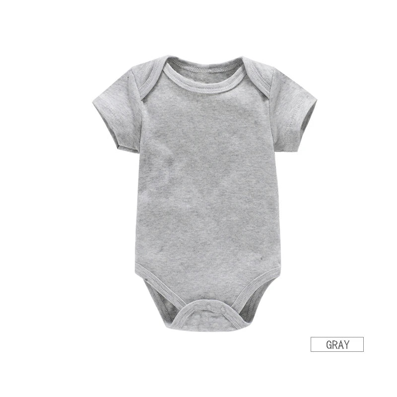 Ropa de bebé, Body para niño/niña, ropa de verano, pelele de Color sólido, mono de algodón suave para recién nacidos, novedad de 2024