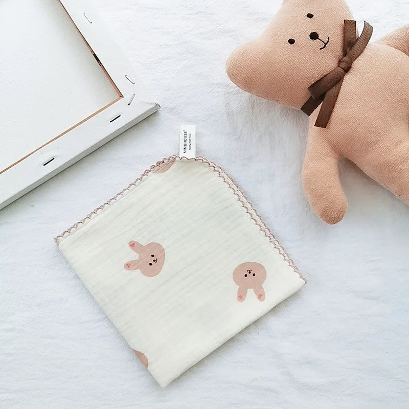 Toalla de algodón para la cara del bebé, artículos para bebé recién nacido, Baberos de muselina de 4 capas para bebé, pañuelo, toalla suave para Saliva, paños triangulares para alimentación y eructar
