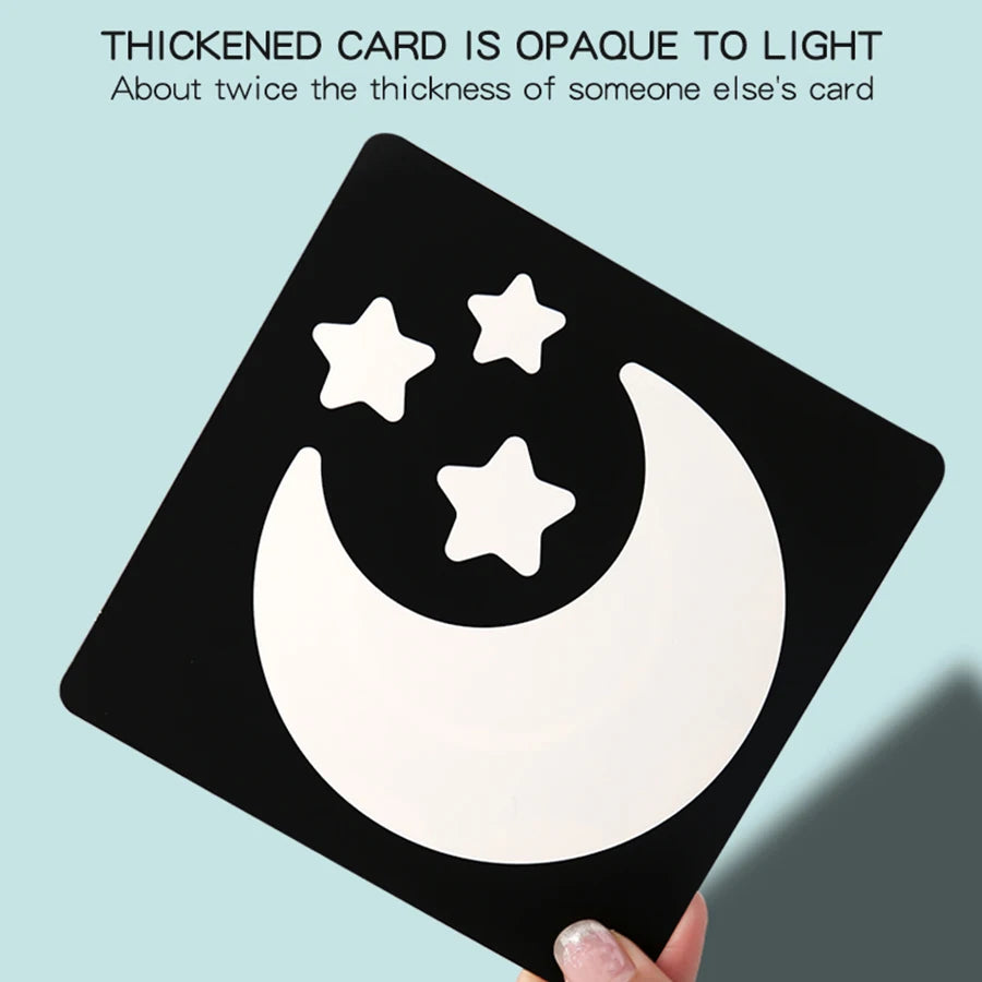 Tarjetas de estimulación Visual para bebés, tarjeta Flash Montessori de alto contraste, regalo infantil para niños, juguete cognitivo