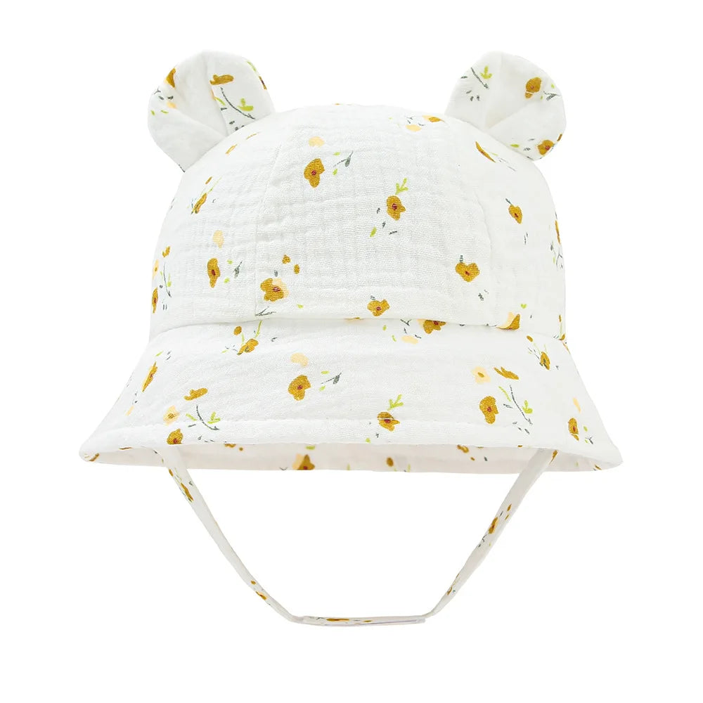 Sombrero de cubo para bebé, gorro de pescador de algodón para niño y niña, gorra de sol UV, accesorios infantiles