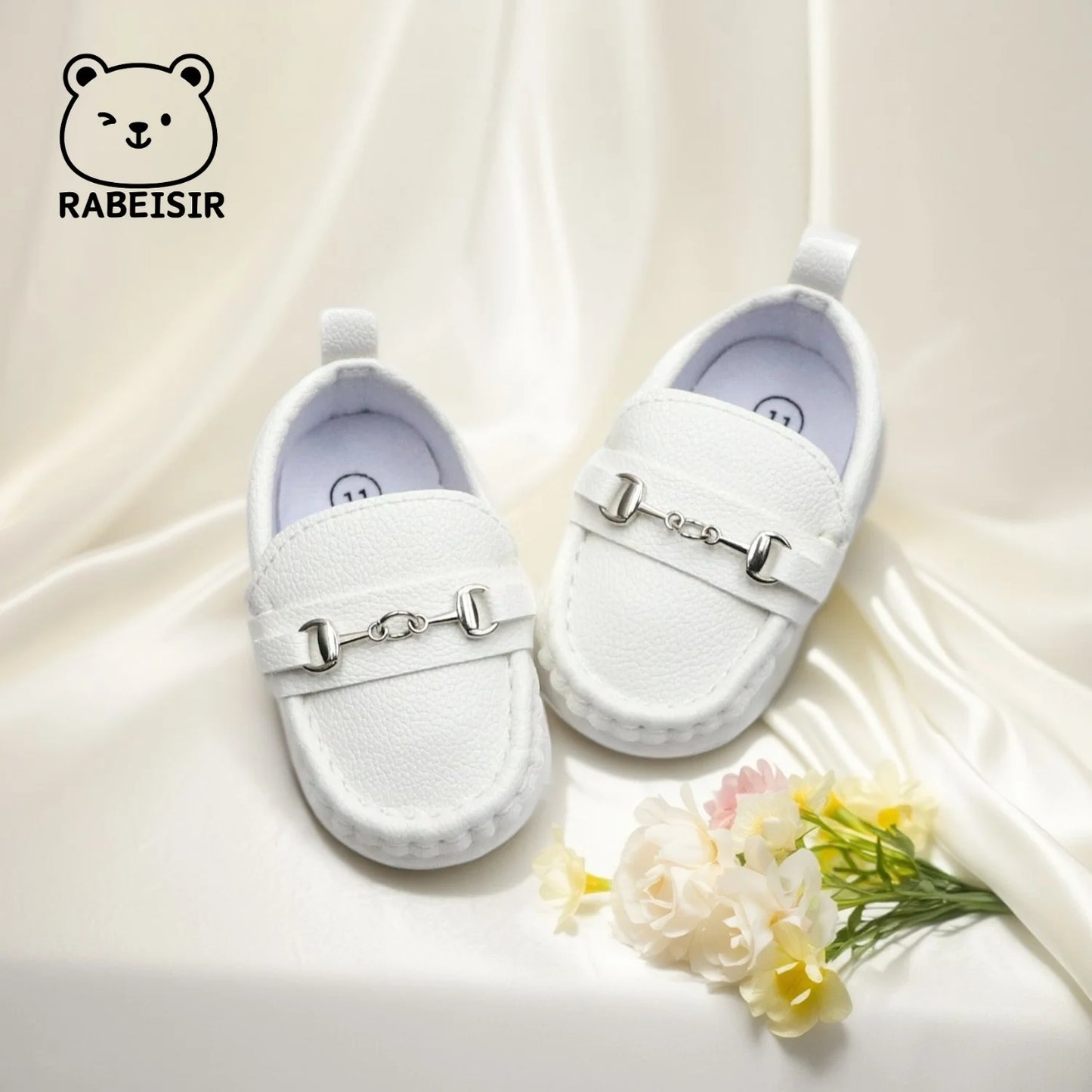 Zapatos mocasines informales sin cordones para bebés, zapatos planos antideslizantes ligeros y cómodos para caminar en interiores y exteriores, primavera