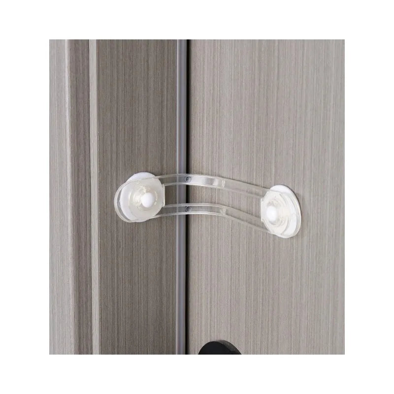 5 uds nuevos niños multifuncional seguridad transparente Anti-apertura cinturón suave cerradura de seguridad cerradura de cajón de bebé cerradura de refrigerador