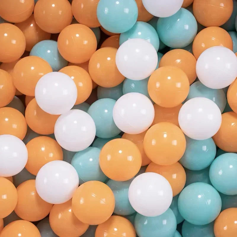 50 Uds. Bolas de plástico de colores para bebé, piscina de agua, pelota de ola oceánica, piscina para niños con aro de baloncesto, casa de juegos, tiendas de campaña al aire libre, accesorios de juguete