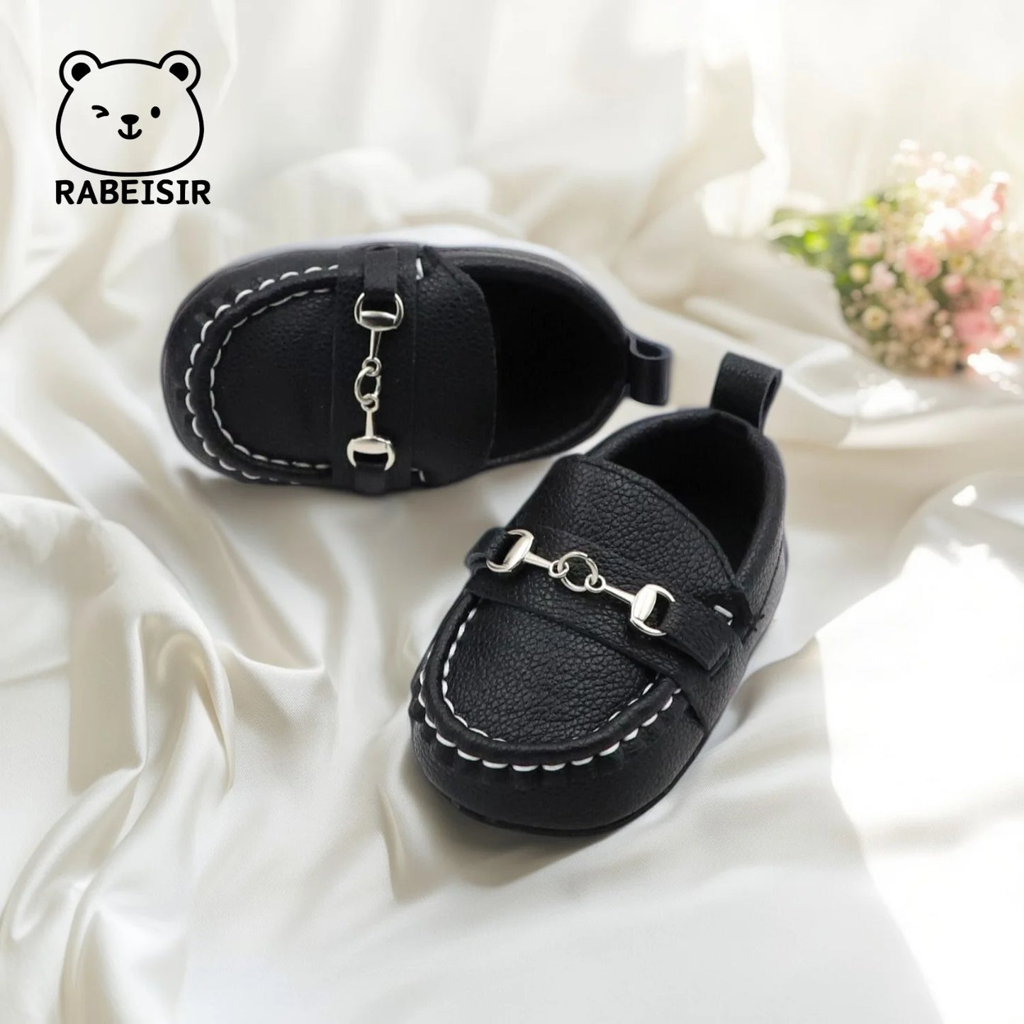 Zapatos mocasines informales sin cordones para bebés, zapatos planos antideslizantes ligeros y cómodos para caminar en interiores y exteriores, primavera