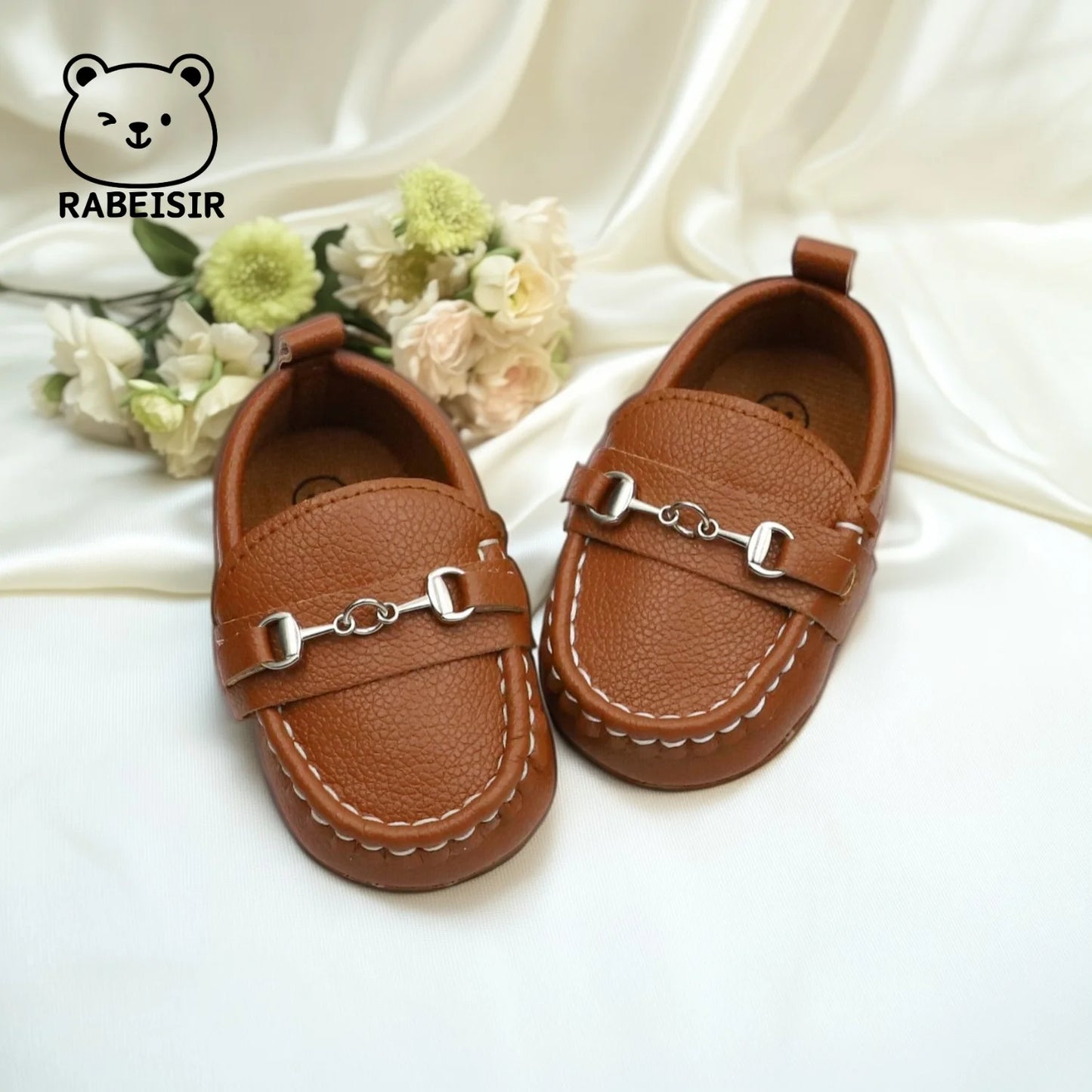 Zapatos mocasines informales sin cordones para bebés, zapatos planos antideslizantes ligeros y cómodos para caminar en interiores y exteriores, primavera