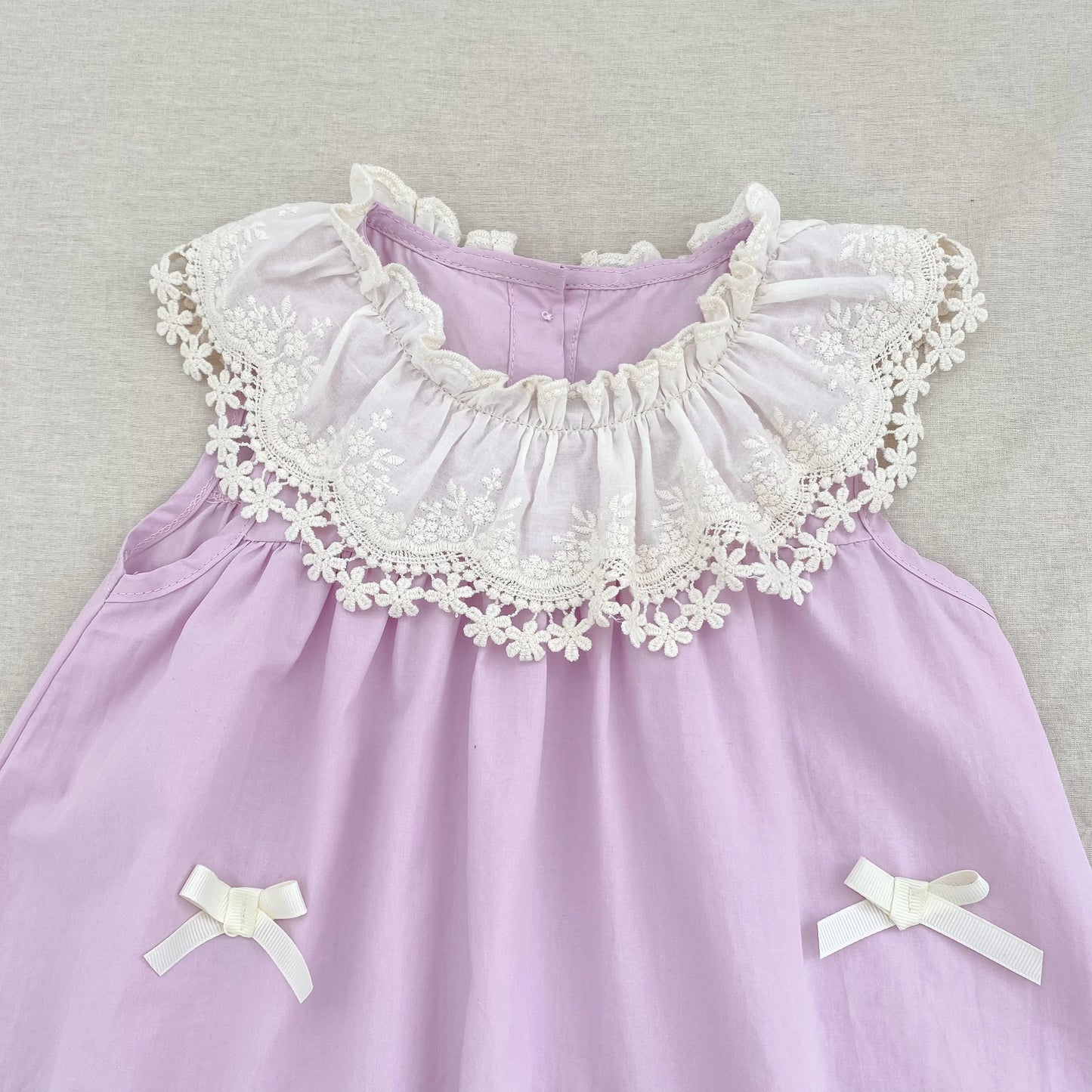 Vestido de encaje con cuello de pétalo para hermanas, peleles para bebés, ropa para niñas, vestido de princesa para fiesta con lazo, ropa dulce y bonita para niños
