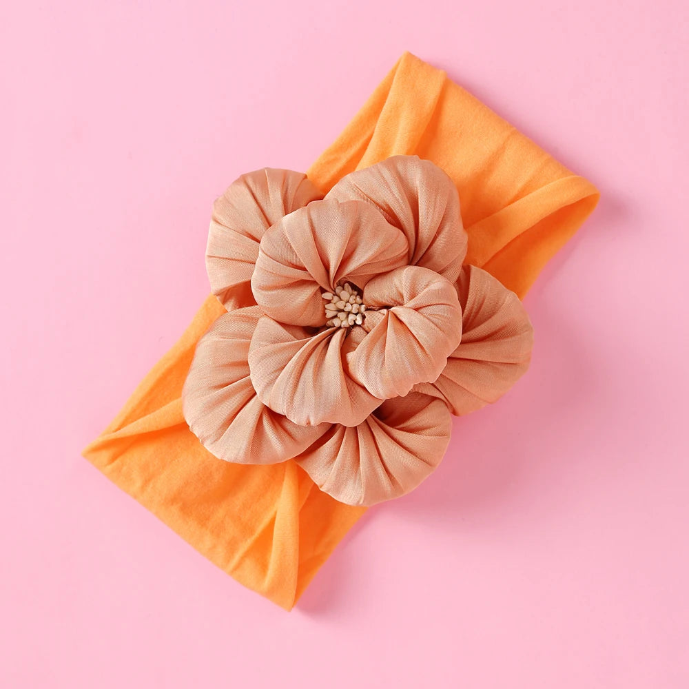 1 Uds. Diadema para recién nacidos y niños pequeños, diadema de nailon suave para niñas, accesorio para el cabello Adorable elástico para uso diario, paquete individual