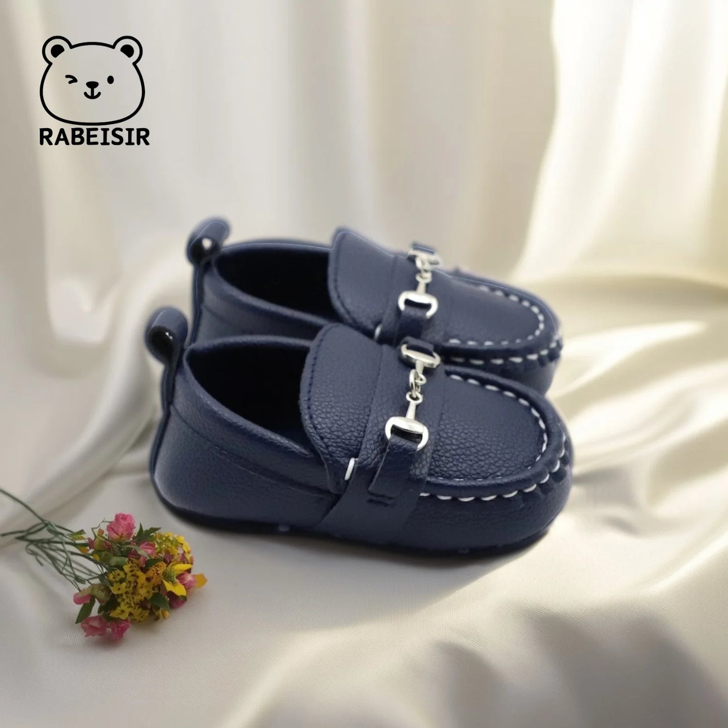 Zapatos mocasines informales sin cordones para bebés, zapatos planos antideslizantes ligeros y cómodos para caminar en interiores y exteriores, primavera