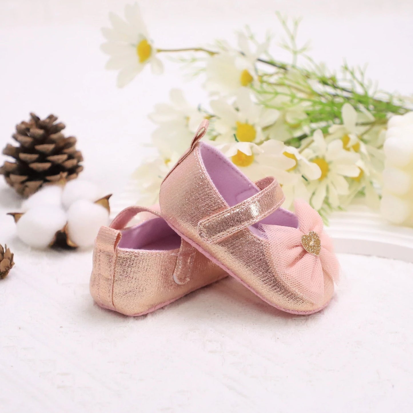 Zapatos de paso para bebé, primer par de zapatos para niños pequeños, zapatos de bebé, zapatos de moda antideslizantes transpirables para niñas, estilo de encaje de princesa