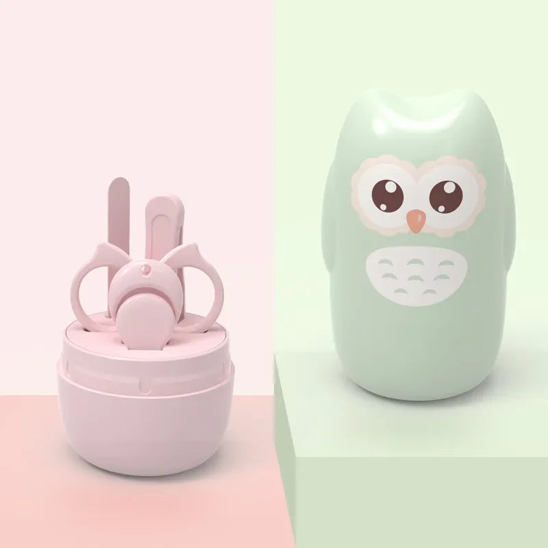 Tijeras para uñas para bebés recién nacidos, herramientas para el cuidado de las uñas, tijeras para uñas portátiles de seguridad para niños, pinzas recortadoras con caja, juego de Arte de uñas para niños