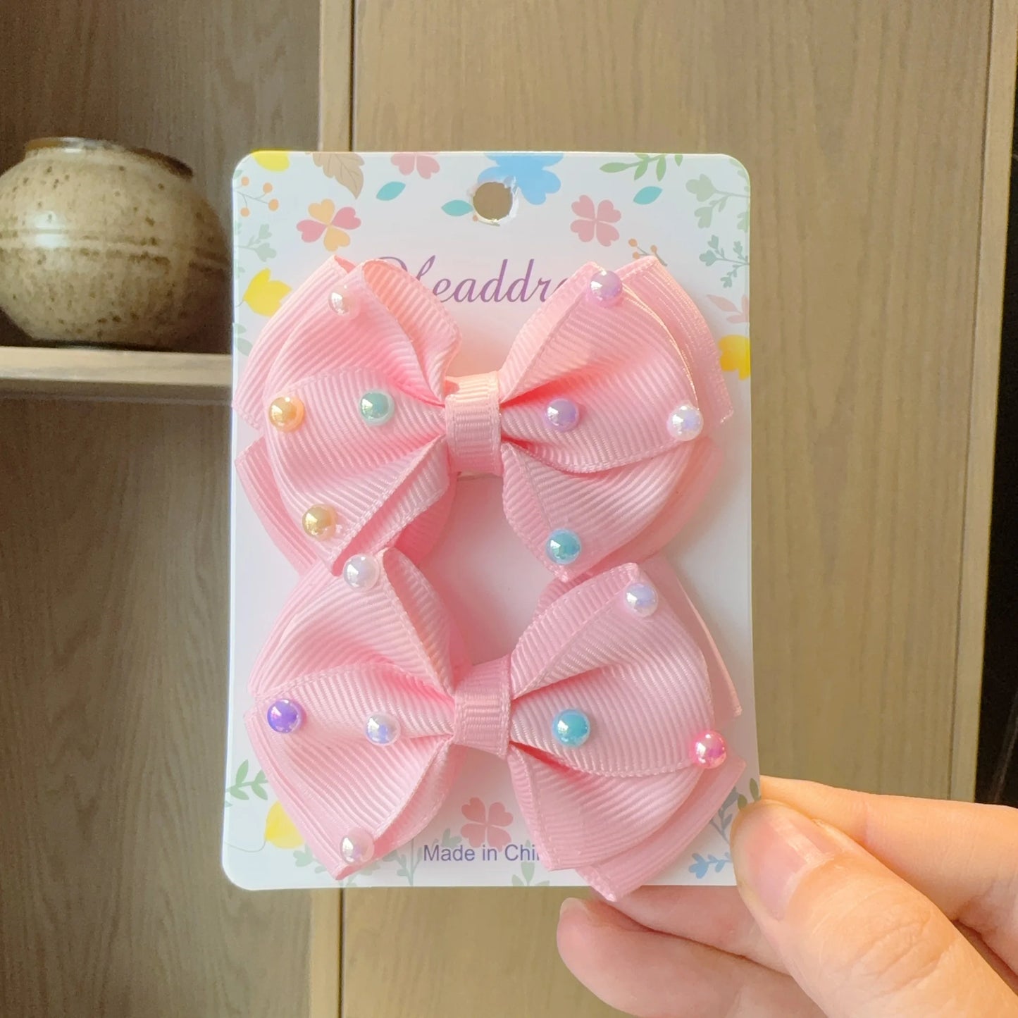 2 uds. De lazos para el pelo lisos para bebé, pinzas para el pelo, horquilla con lazo para niña, pasadores con lazo, accesorios para el cabello para niños