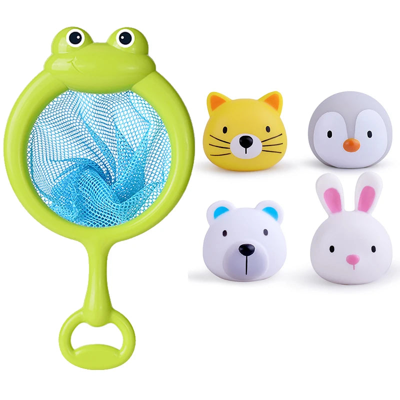 Juguetes con luz LED para bebé, animales bonitos, juguete de baño, agua de natación, flotador de goma suave, pato luminoso de inducción para niños, regalos divertidos