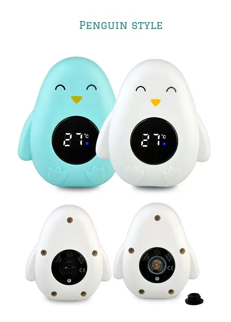 Medidor de temperatura de baño para bebé, medidor de temperatura de baño Digital flotante para agua, pantalla LED, probador de temperatura, dibujos animados de seguridad