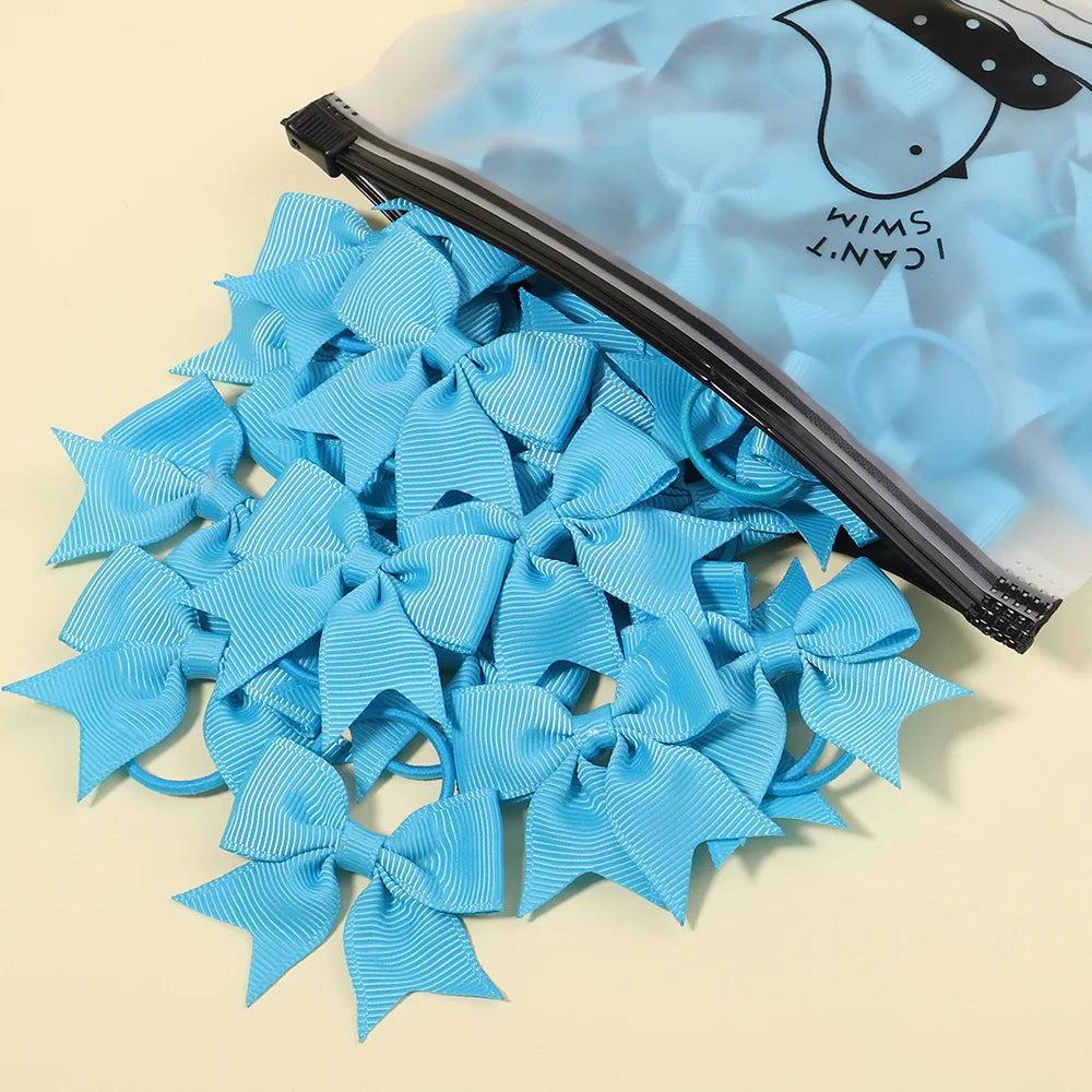 5/10/20 piezas Mini lazos sólidos bandas elásticas para el cabello niños niñas pequeña banda de goma cuerda para el cabello Cola de Caballo titular accesorios para el cabello