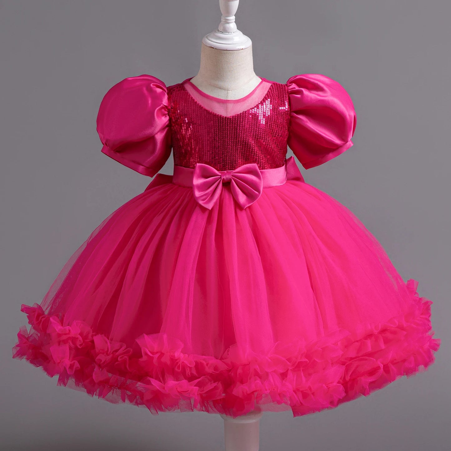 Vestido de niña recién nacida, vestidos de fiesta para niñas de 1 año, vestido de princesa de cumpleaños, vestido de bautizo con mangas peludas de verano, ropa de bebé
