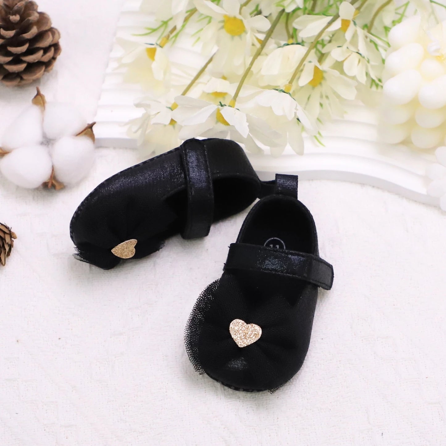 Zapatos de paso para bebé, primer par de zapatos para niños pequeños, zapatos de bebé, zapatos de moda antideslizantes transpirables para niñas, estilo de encaje de princesa