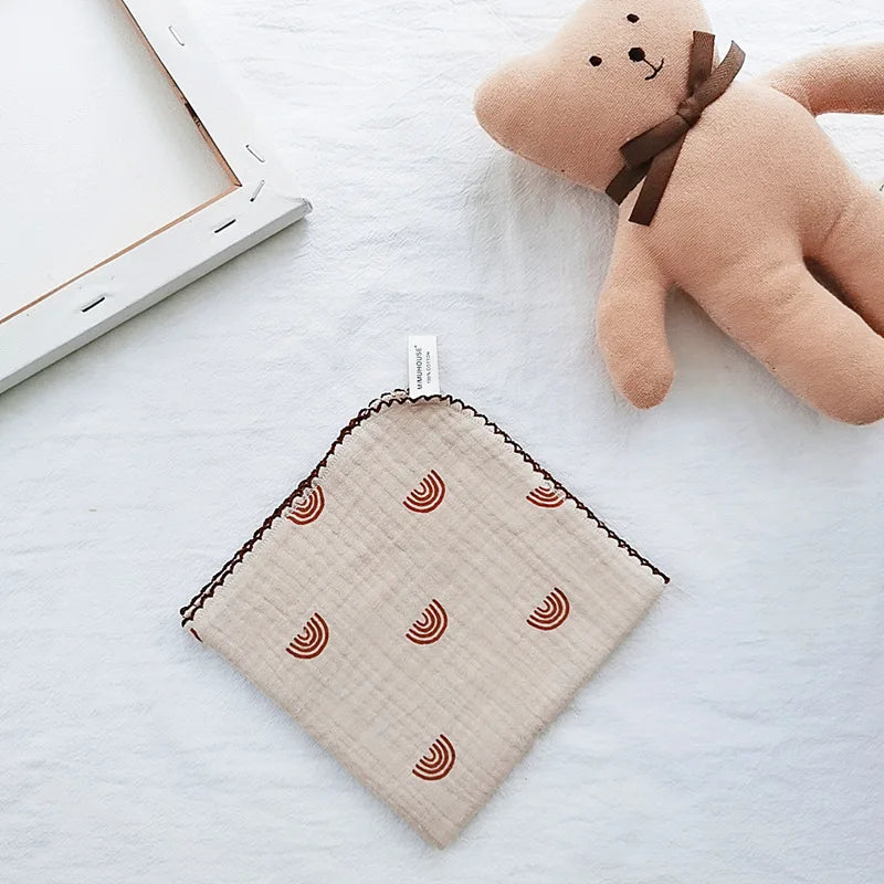 Toalla de algodón para la cara del bebé, artículos para bebé recién nacido, Baberos de muselina de 4 capas para bebé, pañuelo, toalla suave para Saliva, paños triangulares para alimentación y eructar