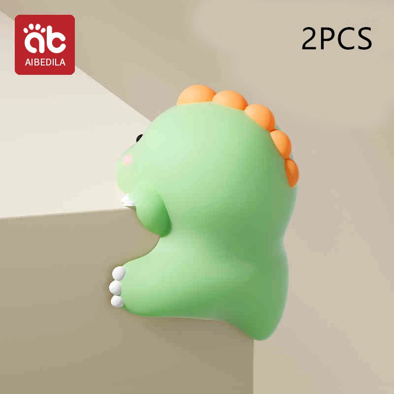 AIBEDILA niños silicona anticolisión ángulo dibujos animados lindo protección de seguridad esquina mesa pasta juegos de protección de seguridad para bebés