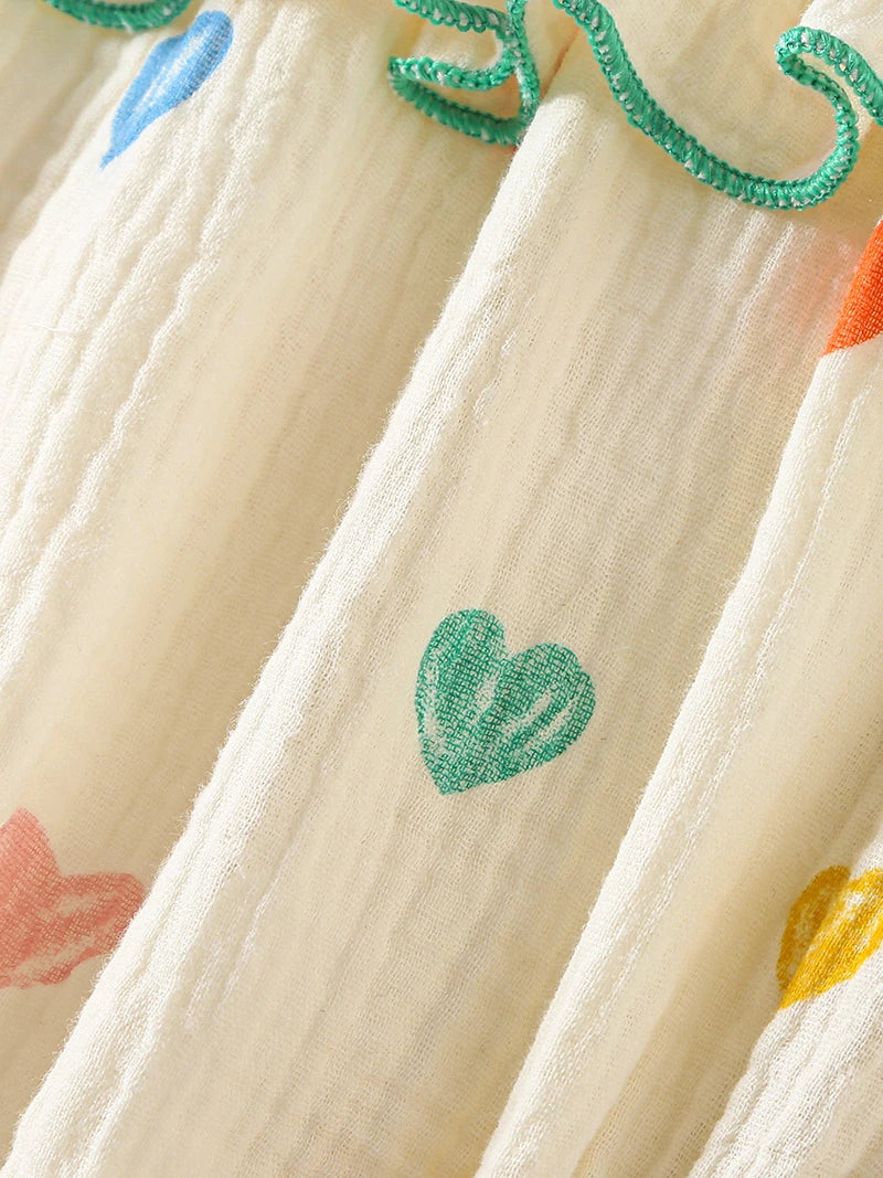 Body con tirantes de verano para niñas de 0 a 2 años, ropa infantil de una pieza con estampado de corazón, mono sin mangas con sombrero