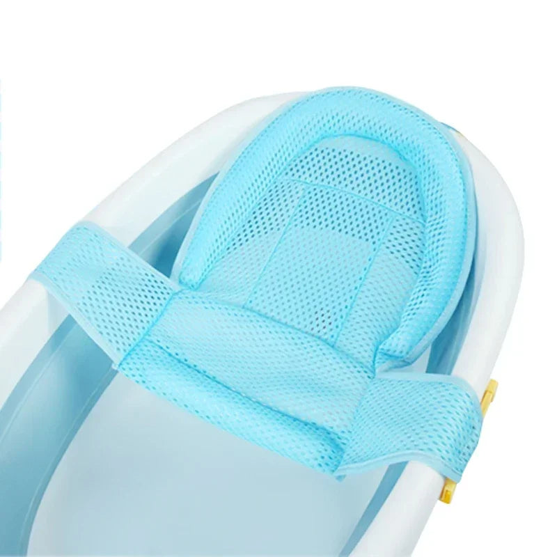 Alfombra de baño para bebé, red en T ajustable para recién nacido, Protector de baño, accesorios de baño, productos para bebé, estera y ducha plegables