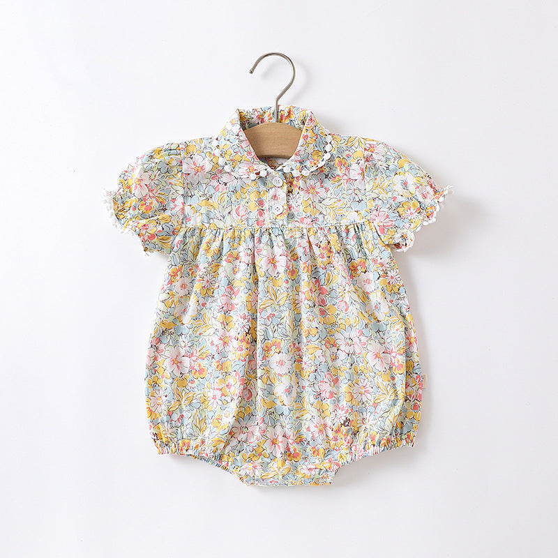 Baby Floral Pattern Fashion Princess Onesie&Sets-3