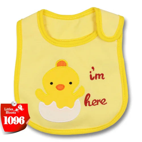 [Littles & Bloomz] Baberos de alimentación para bebé, niña y niño, delantal impermeable, toalla de dibujos animados, baberos para cena para niños pequeños, pañuelos, paños para eructar