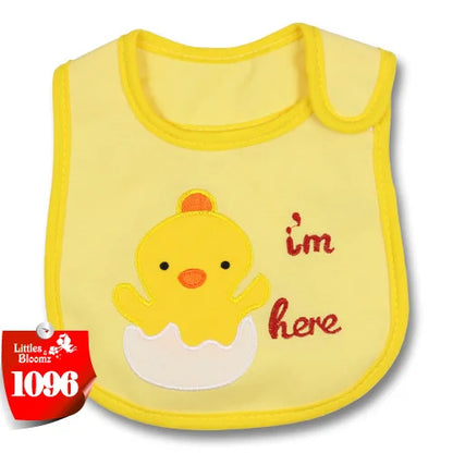 [Littles & Bloomz] Baberos de alimentación para bebé, niña y niño, delantal impermeable, toalla de dibujos animados, baberos para cena para niños pequeños, pañuelos, paños para eructar